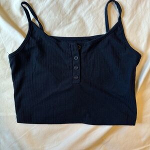 SHEIN Black Sleeveless Cropped Camisole